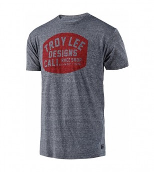 Troy Lee Designs T-Shirt Blockworks Vintage Gray Snow