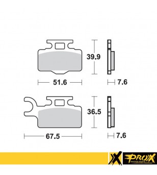 ProX Front Brake Pad KX65...