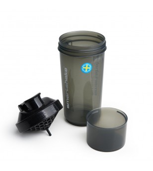 Smartshake Multi-purpose Shaker - Slim 500ml Gunsmoke Black