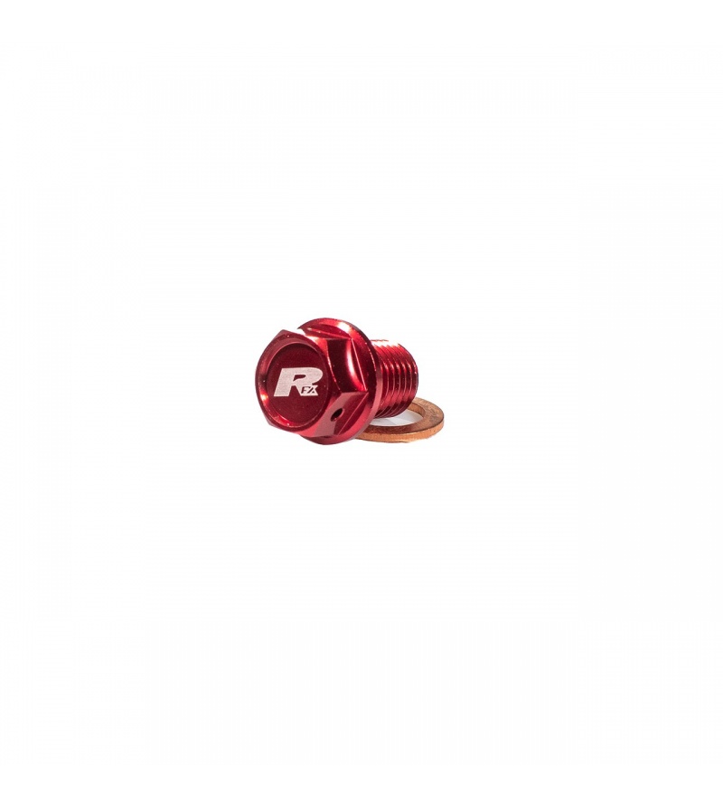 Zeta Magnetic Drain Bolt M10x1.5x15 - Red main image 1