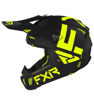 FXR Κράνος Clutch 1250gr. CX (D-Rin)g Black / Hi Vis