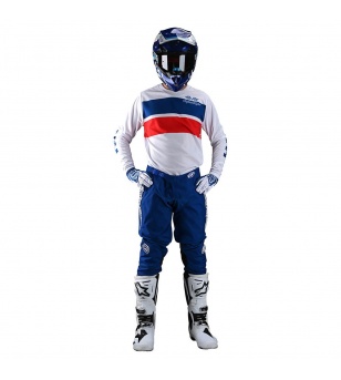 Troy Lee Designs Μπλούζα ΜΧ GP Racing Stripe White