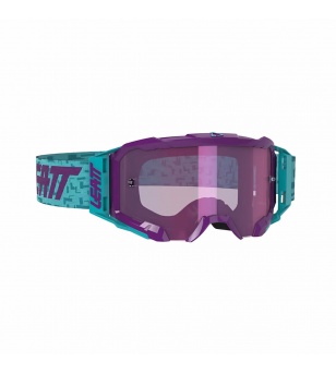 Leatt 5.5 Μάσκα Bulletproof & Anti-Fog, Iriz Aqua Purple