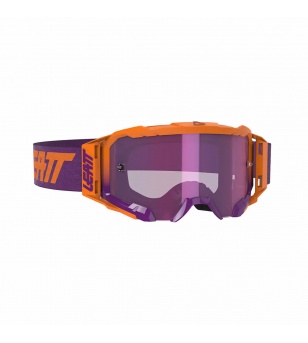 Leatt 5.5 Μάσκα Bulletproof & Anti-Fog, Iriz Neon Orange / Purple
