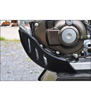 AXP Skid Plate Yamaha YZF450 '15-17', YZF250 '15-18' - Black/Red