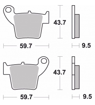Σετ τακάκια (Πίσω) AP Racing