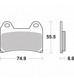 Σετ τακάκια (Μπροστά) AP Racing