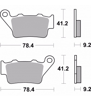 Σετ τακάκια (Πίσω) AP Racing