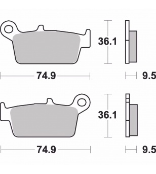 Σετ τακάκια (Πίσω) AP Racing
