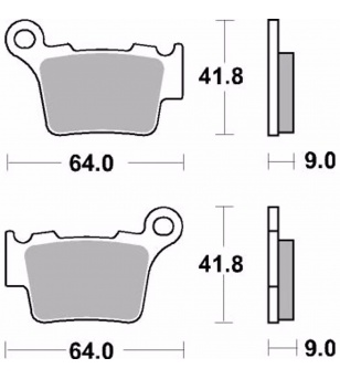 Σετ τακάκια (Πίσω) AP Racing