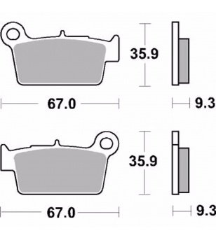 Σετ τακάκια (Πίσω) AP Racing