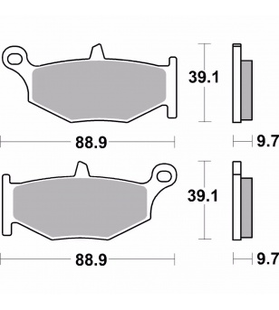 Σετ τακάκια (Πίσω) AP Racing