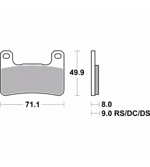 Σετ τακάκια (Μπροστά) AP Racing