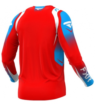 FXR Μπλούζα MX Clutch Pro Red / White / Cyan
