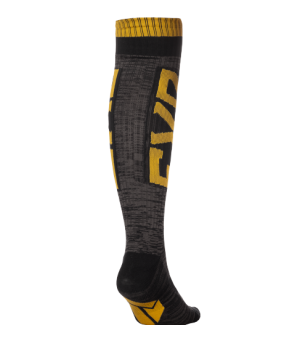 FXR Moto Sock Black / Charcoal / Gold
