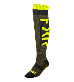 FXR Moto Sock Black / Army...