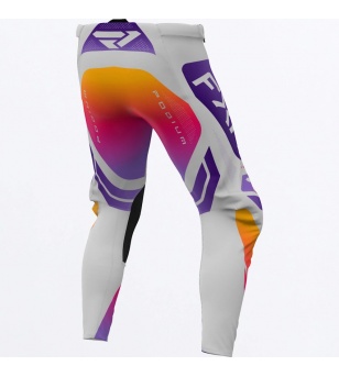 FXR Podium Relay MX Pant Grey / Purple / Tang
