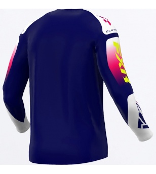 Jersey MX FXR Clutch Navy / Razz / White