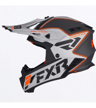 FXR Κράνος Helium Carbon 2026 Πορτοκαλί / Ασημί