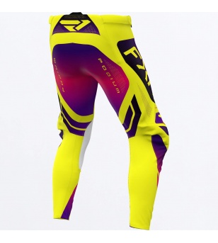 FXR Podium Relay MX Pant Yellow / Razz/ Black