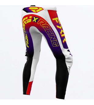 FXR Παντελόνι MX Podium Gladiator Άσπρο / Μωβ / Κόκκινο