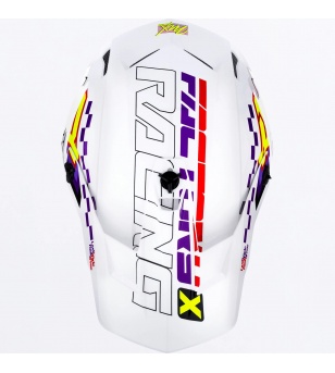 FXR Κράνος Clutch Race DIV MX 2026 Άσπρο / Μωβ / Κόκκινο