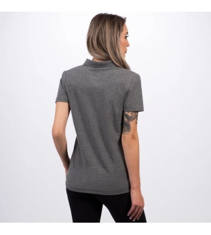 FXR Γυναικείο Evo Tech Polo T-Shirt Grey Heather / Mint