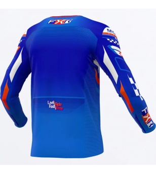 Jersey MX FXR Podium Gladiator Blue / White / Nuke Red