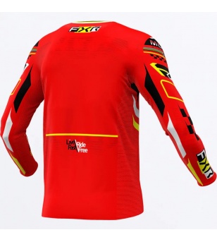 FXR Μπλούζα MX Podium Gladiator Red / Black / Yellow